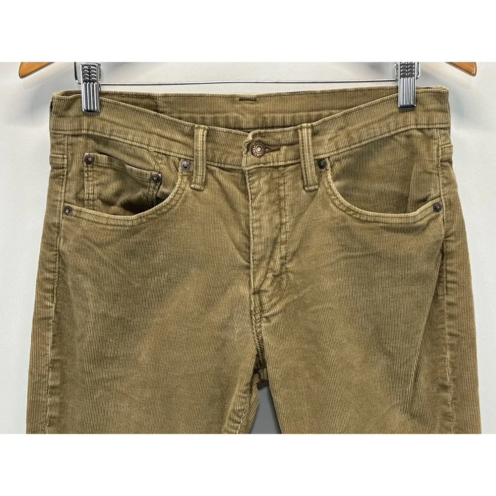 Levis Mens 511 Corduroy Pants 31x32 Slim Fit Jeans Brown Modern Cords 31x31